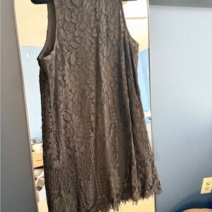 Entro Black Lace Detail Top